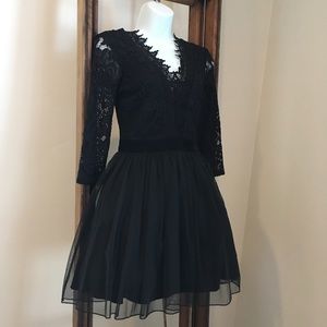 City Studio Black Lace Formal Dress Only Worn Once